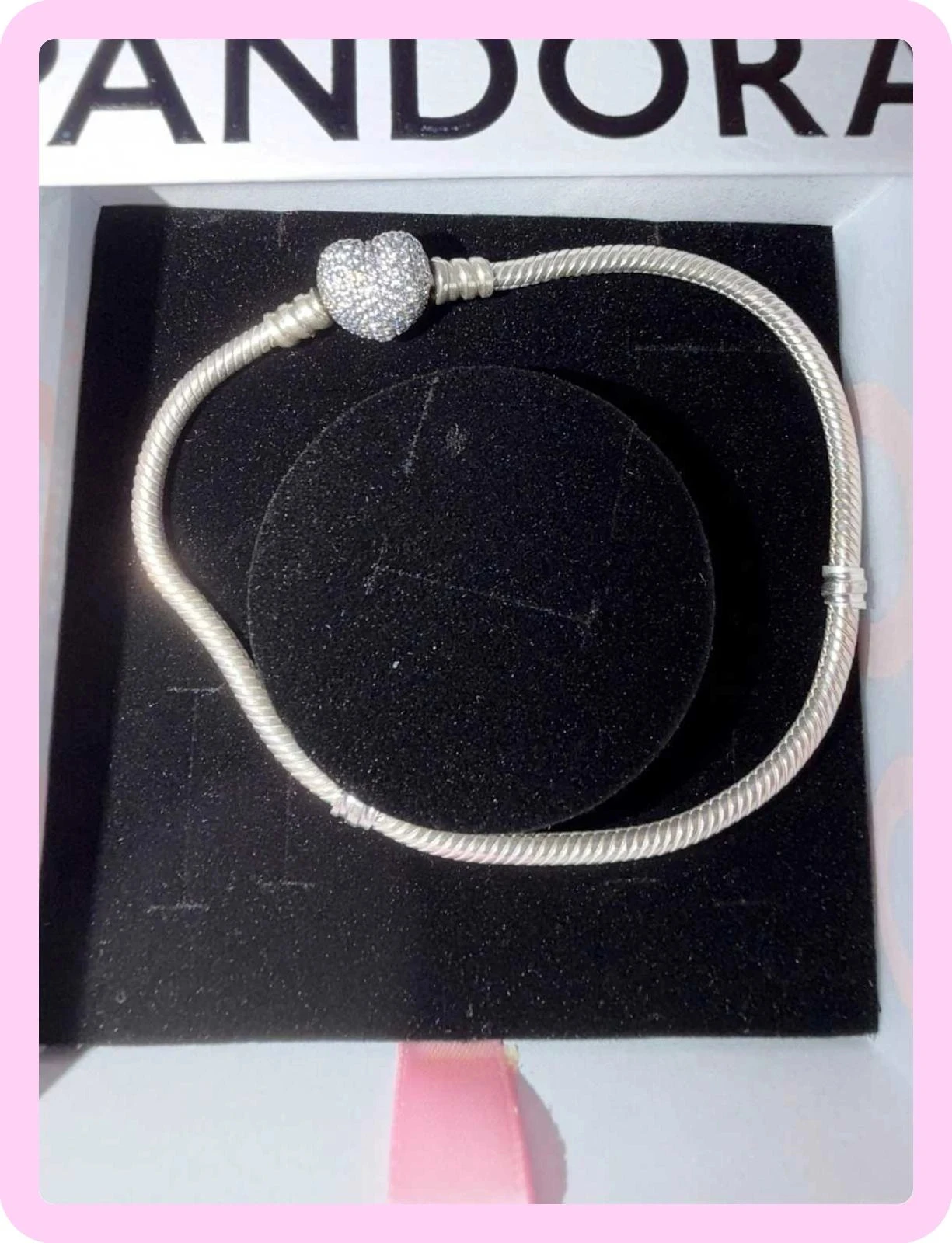 Pandora charms bracelet 21 cm never used with invoice – photo 2